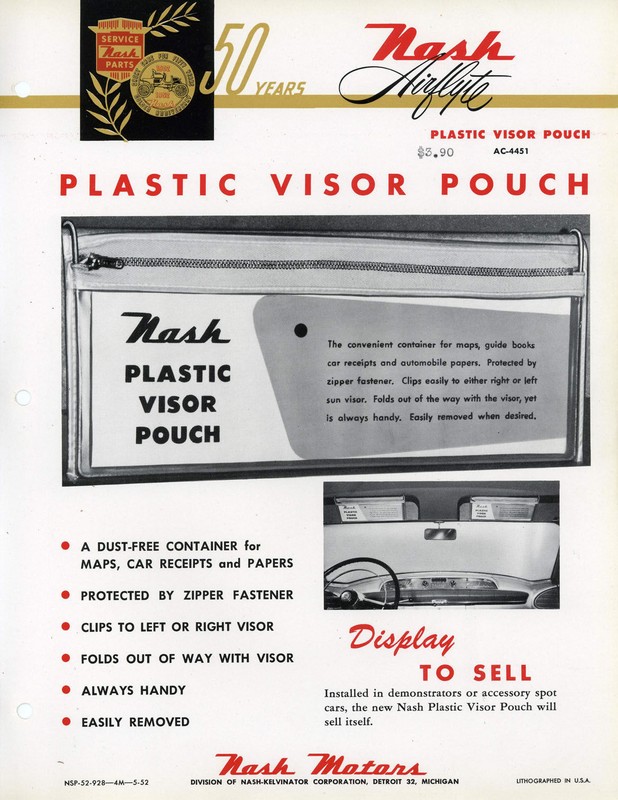 1952 Nash Accessories Booklet Page 29
